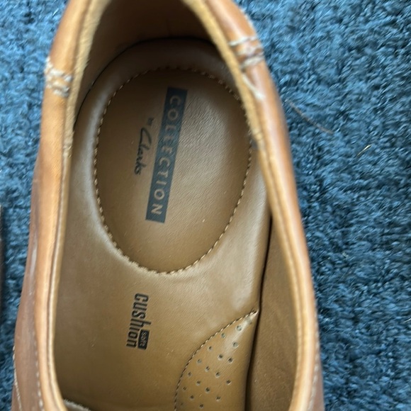 Clark’s Men’s Tan Leather Oxfords size 12 - Picture 6 of 6